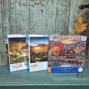 Jigsaw Puzzle Set - Autumn Scenes